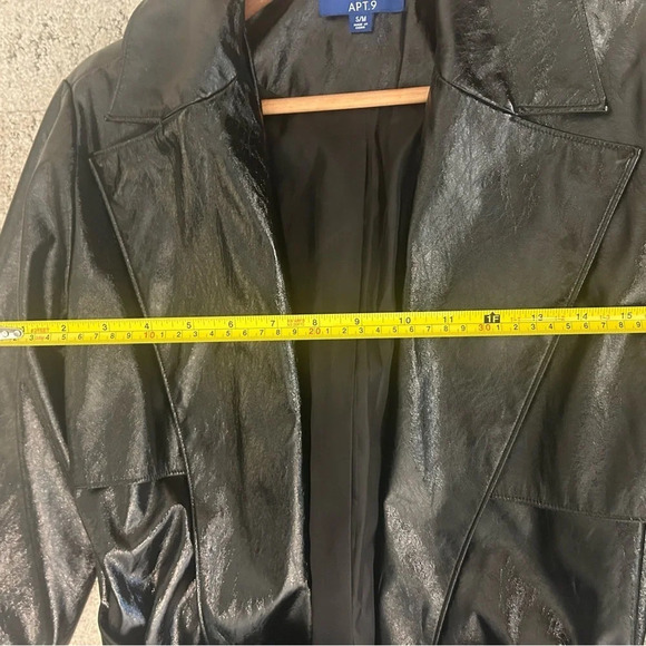 Cara Santana  X Apt. 9 collab wet trench coat size S/M excellent condition - Picture 9 of 12